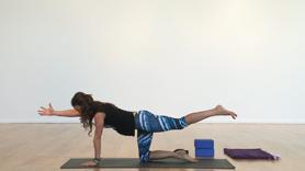 This is a nice level 1 flow class to teach deeper alignment in a few standing poses like warrior A & triangle pose.