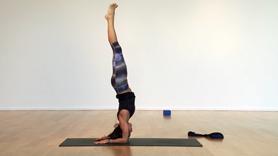 A short 20min class that is meant to be used repetitively to build strength for inversions.  You can use this class on it's one or use it before or after another class.  There is no warm up or cool down just the important stuff for building strength over time.  If you're using it on its own start with some sun salutations and cool down after as you like and end with a brief savasana.  I recommend starting with it 1-2 times a week building strength slowly and then maybe 3-4 times a week, stick to this for 1-3 months then you'll be ready to rock your arm balances!