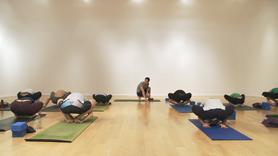 A go with the flow class where upon students requests, we make our way through a challenging shoulder and hip opening/strengthening practice. Handstand and Forearm balance options are given throughout the flow. Some strong standing sequences are followed by hip openers like pigeon prep and ardha matsyendrasana (half lord of the fishes pose), where the option for a few arm balances is given. A 1 minute backbend and forward fold finish this practice. Enjoy my fellow yogis!
