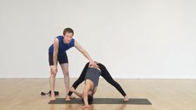 You will use the wall to create more efficient leverage and access hard-to-reach  areas in this deep, cleansing twist practice. While most twists focus on unwinding the back-body, the use of the wall will also open the front of your shoulders and chest. In preparation for these unique twists, you will do your fare share of hip-openers and just enough standing poses. 