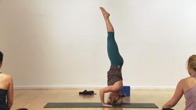 Get ready to work! Plenty of core and upper body strength is addressed in this class getting us ready for funky side crow and headstand!