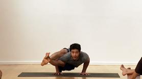 This class is less flow based and has a slower pace than usual. Longer holds in postures allow our hamstrings and hips to find space and freedom from tension. We make our way through a few arm balances like handstand, eka pada koundinyasana II, as well as Astavakrasana (crooked pose). Enjoy my fellow yogis!