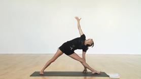 Access your shoulders via this sequence of shoulder and hip openers, leading into an arm balance within which you'll practice having equal awareness in all parts of your body. Turn effortful poses into a chance to slow down and be aware everywhere in order to experience those moments of true quiet in your mind.
