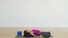 30 minute practice for the time of your cycle; including optional breathing practice, supine poses, two standing poses, supported poses and legs up the wall. Excellent for relaxing muscles and nerves, for easing pain and inflammation in your joints, and creating space between and amidst your often disturbing parade of thoughts. This practice will make you feel closer to yourself, which is important at this time.
