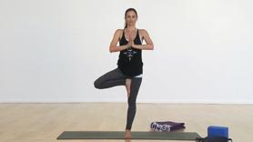 You can increase your ability to balance over time through regular practice. This is a gentle class that focuses on balance postures and builds up to some challenging (but fun) standing balance poses.  Of the more challenging poses are dancer (natarajasana) eagle (garudasana) tree (vrksasana) warrior 3 (virabhadrasana) and standing hip opener (eka pada galvasanana prep). There is a wee bit of the time at the end to slip in a refreshing supported bridge with a block. 