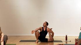 This strong class begins in standing poses to prepare you for deep forward bends, twists and hip openers, culminating in the beautiful and powerful Yogi's Staff (Yogadandasana).