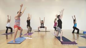 This class is an extended version of a 30min class that I did a while back. We flow to get the heat moving through the body, then we hold a variety postures for 1 minute, sometimes a little bit longer. By holding postures longer, we calm the chatter in the mind and leave room for space and clarity in the body. Expect a deep sense of ease at the end of the practice. Postures include Virabhadrasana II, Parsvakonasana, Horse stance, frog pose, handstand and urdhva dhanurasana/bridge pose. From the floor we find upavistha konasana and a few different seated postures. Enjoy my fellow yogis!