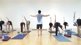 This flow is all about the Moon! We start off with a few seated stretches to lengthen the hamstrings and open the hips, then we find Chandra Namaskar (also known as Surya Namaskar C) and end up running through fun variations in and out of ardha chandrasana (half moon pose) and parivrtta ardha chandrasana (revolved half moon). Along the way we find a few different variations of handstand and arm balances. A mild backbend from our bellies helps to top off this odd, but fun practice. Enjoy my fellow yogis!
