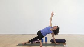For those new to yoga, get guided carefully and mindfully through a variety of yoga poses and learn to use props and modifications to support you. You need not be able to do all of the poses perfectly or at all, but done repeatedly, this practice will help you build the strength and stamina you need to start expanding your practice. You'll want two blocks, a blanket and some kind of cushion or bolster.