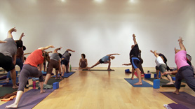 Chakra 3 - Manifest Transformation. Ignite the fire of your will and take action, in practice and in your life. Feel into your solar plexus, the spirit of the light in your body, through a series of standing poses and arm balancings, leading into seated twists and meditation.
