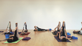 Just landed from a long trip, or a long week cramped into a small space?  This class isn't about technique or performance... it's about survival! Reclaiming range of motion and circulation is key for the maintenance of health and vitality. We touch the whole body with rhythmic movement and slow gentle transitions.  If you have props, use them for the beginning sequence (blocks, bolster and strap).  The legs in particular do get some extra love as we stretch into the hamstrings, hips and quads.  Welcome home or happy trails!