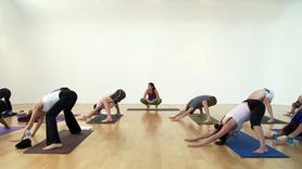 This class is a vigorous 60 minute flow designed to get your heart pumping followed by a 30 minute yin practice to get into the inner & outer hips.  The first part is non-stop flow followed by a practice to ease you into stillness.  A yummy well-rounded practice to leave you on a yoga high.