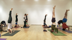 My Life is My Practice. Exploring how to integrate our everyday lives into our yoga practice. And Vice Versa. Standing poses and shoulder openers sequenced to prepare for a press-up handstand. A few back bends and a longer cool down.