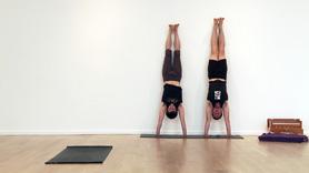 Advanced Practice, Level 3.  Inversions:  timed down dog, uttanasana, handstand,
forearm balance, headstand, shoulder stand, meditation.