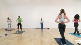 Level 2 vinyasa flow with focus on shoulder openers and back bends.  Yoga strap or towel is recommended.

