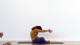 Unwind the spine with this practice that begins with neck and shoulder
releases and then dives into three sequential seated forward folds before a
long (5 minutes on each side) cross-legged spinal twist to get deep into the
low back and release long-held tension.  The second half of the class
features supine hip openers. Stand up after class for happy hips!