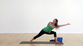 Wake up and smell the yoga!  This flow is oriented towards opening the heart
and hips to get you going.  A 45 minute AM flow focusing on space with heat
building sun salutations and warriors.